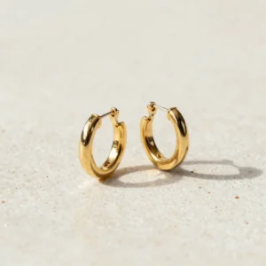 Sculpted Huggie Hoops